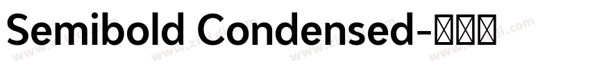 Semibold Condensed字体转换